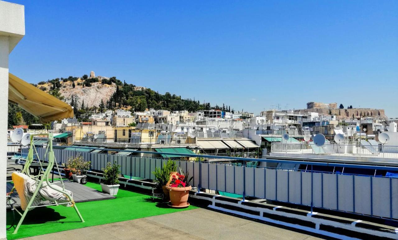 Rooftop Studio, Acropolis View! Athen Exterior foto