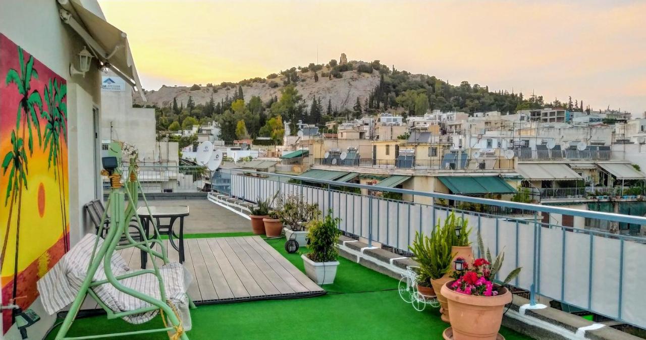 Rooftop Studio, Acropolis View! Athen Exterior foto